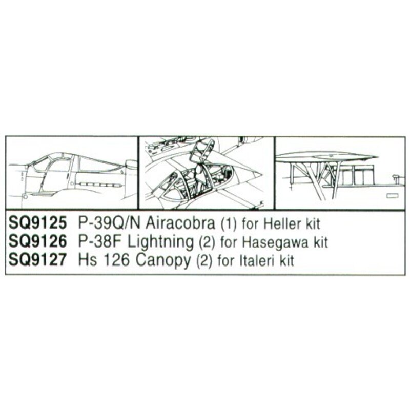 Henschel Hs 126 x 2 (designed to be assembled with model kits from Italeri)