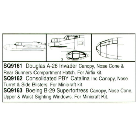 Consolidated PBY-5 Catalina Nose Turret/canopy/Side Blister (designed to be assembled with model kits from Academy) 