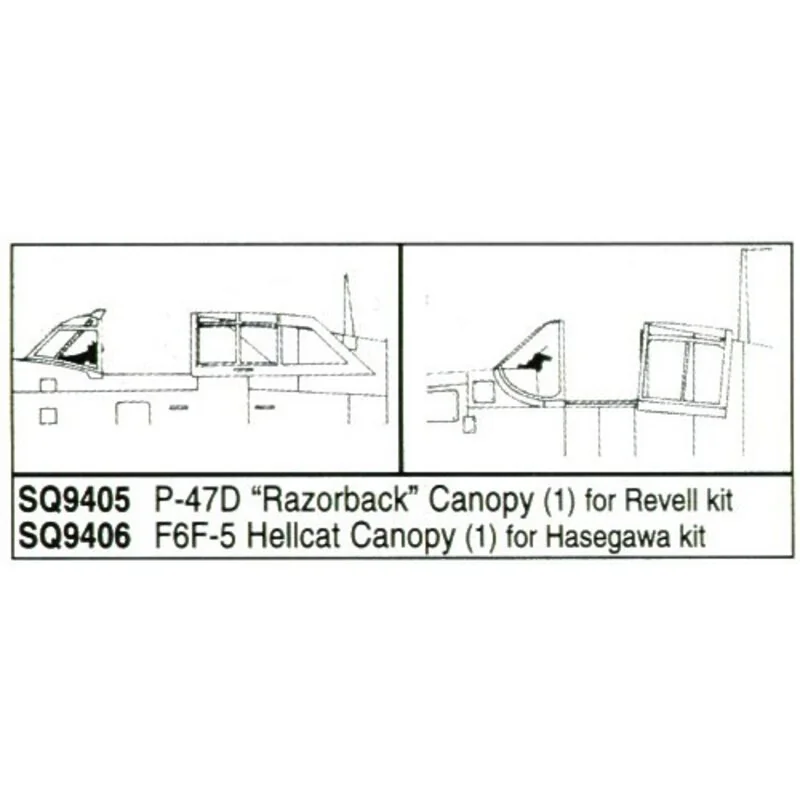 Republic P-47D Thunderbolt Razorback (designed to be assembled with model kits from Revell)