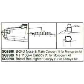 Consolidated B-24D nose and main x 1 (designed to be assembled with model kits from Monogram) 