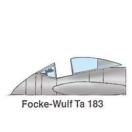 Focke Wulf Ta 183 canopy (designed to be assembled with model kits from AMT) 