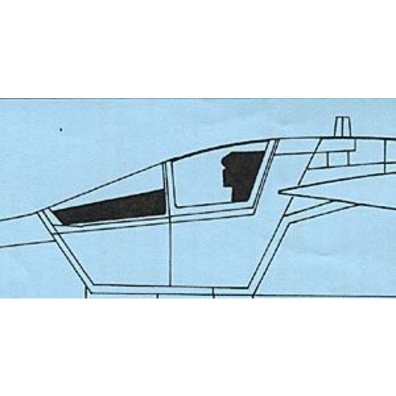 General Dynamics F-111 canopy (designed to be assembled with model kits from Academy)