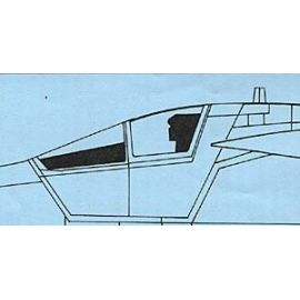 General Dynamics F-111 canopy (designed to be assembled with model kits from Academy) 