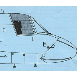 Lockheed S-3A Viking canopy (designed to be assembled with model kits from ESCI and Italeri) 