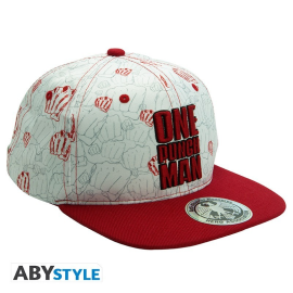 ONE PUNCH MAN - Snapback Cap - Beige & Red - Fists 