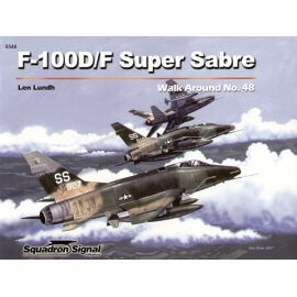 Book North American F-100D Super Sabre/North American F-100F Super Sabre (Walk Around Series) 