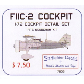 Curtiss F11C-2/Curtiss BFC-2 Upgrade Set (designed to be assembled with model kits from Monogram) Comes with the BF2C conversion