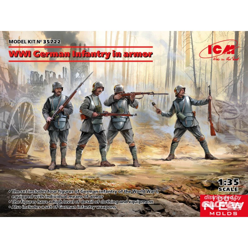 WWI German Infantry in rmor Model kit