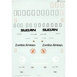 Boeing 707 (3) ZAMBIA AIRWAYS 9J-ADV IRAQI AIRWAYS SUDAN ST-AFA Blue Nile