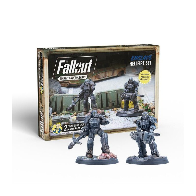 FALLOUT WW ENCLAVE HELLFIRE SET Board game and accessory