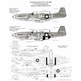 Decals North American P-51D Mustangs 357th FG (2) 44-14789 G4-E 362 FS Capt J.England `Missouri Armada′ 44-13318 C5-N 364 FS Lt.