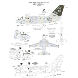 Decals Lockheed S-3B Viking (1) 159753 NG/700 VS-33 Screwbirds USS Carl Vinson 