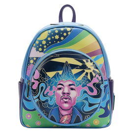 Jimi Hendrix Mini Backpack Jimi Hendrix Psychedelic Landscape Zip 