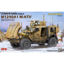 US MRAP ALL TERRAIN VEHICLE M1240A1 MATV WITH FULL INTERIOR Model kit
