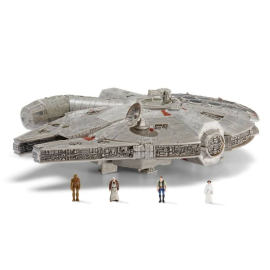 Star Wars Micro Galaxy Squadron Feature Vehicle with 22cm Millennium Falcon Figures 