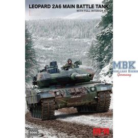Leopard 2 A6 Main Battle Tank with FULL INTERIOR Model kit