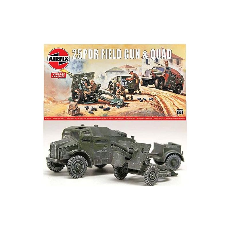 25pdr Field Gun and Quad Tractor 'Vintage Classic series' Airplane model kit/Military model kit