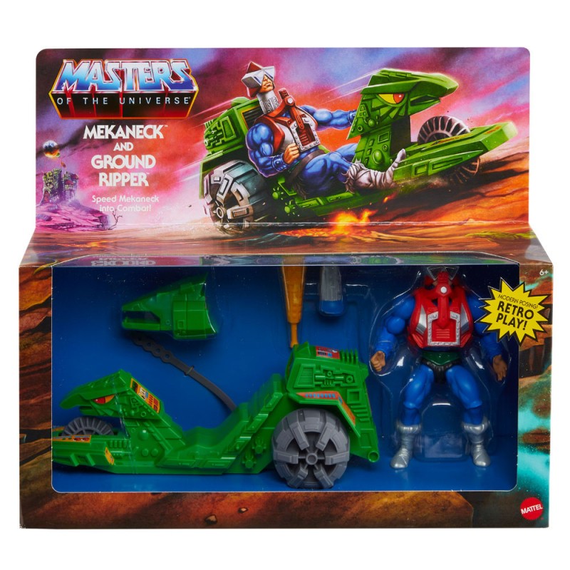 Masters of the Universe Origins and Mekaneck & Ground Ripper 14cm Vehicle Mattel