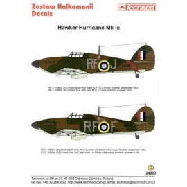 Hawker Hurricane Mk.I (2) V6665 RF-J Flt Lt Kent or V6684 RF-F Squadron Ldr Urbanowicz. Both 303 (Polish) Squadron Northholt 194