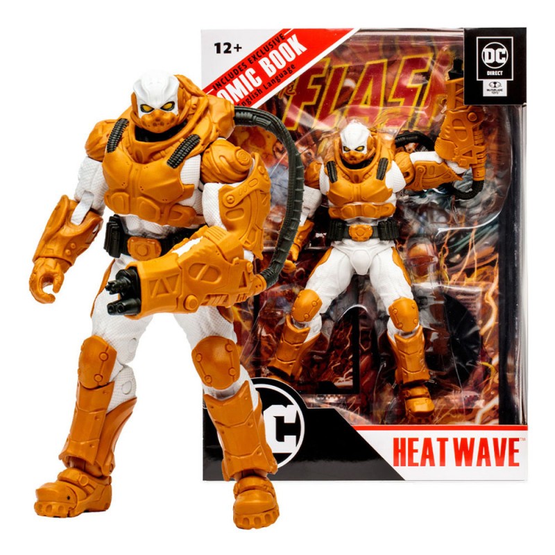 DC Direct Page Punchers and comic book Heatwave (The Flash Comic) 18 cm