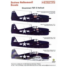 Grumman F6F-3 Hellcat (4) White 25 VF-19 Bruce Williams USS Lexington 3 tone camouflage Minzi III Cdr David McCampbell CAG 15 US