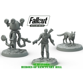 FALLOUT WW SURVIV. HEROES SANCTUARY HILL Board game and accessory