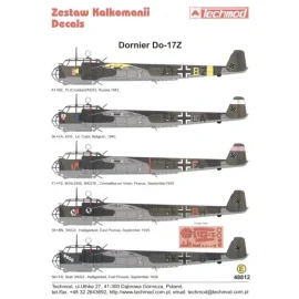 Dornier Do 17Z (5) A1+BZ 15(Croatian)/KG53 Russia 1942 5K+EA KG 3 Le Culor Belgium 1940 F1+FS 8/KG76 France 1940 5K+BN 5/KG3 Eas