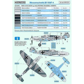 Messerschmitt Bf 109F-4 (5) Yellow 1 9/JG52 Hermann Graf Yellow 3 6/JG5 Rudolf Muller 1/JG77 Hptm Heinz Bar 2 versions. All Russ