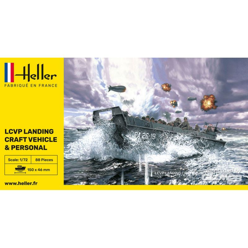 Lcvp Landing Craft Vehicle Personal 1:72 Heller