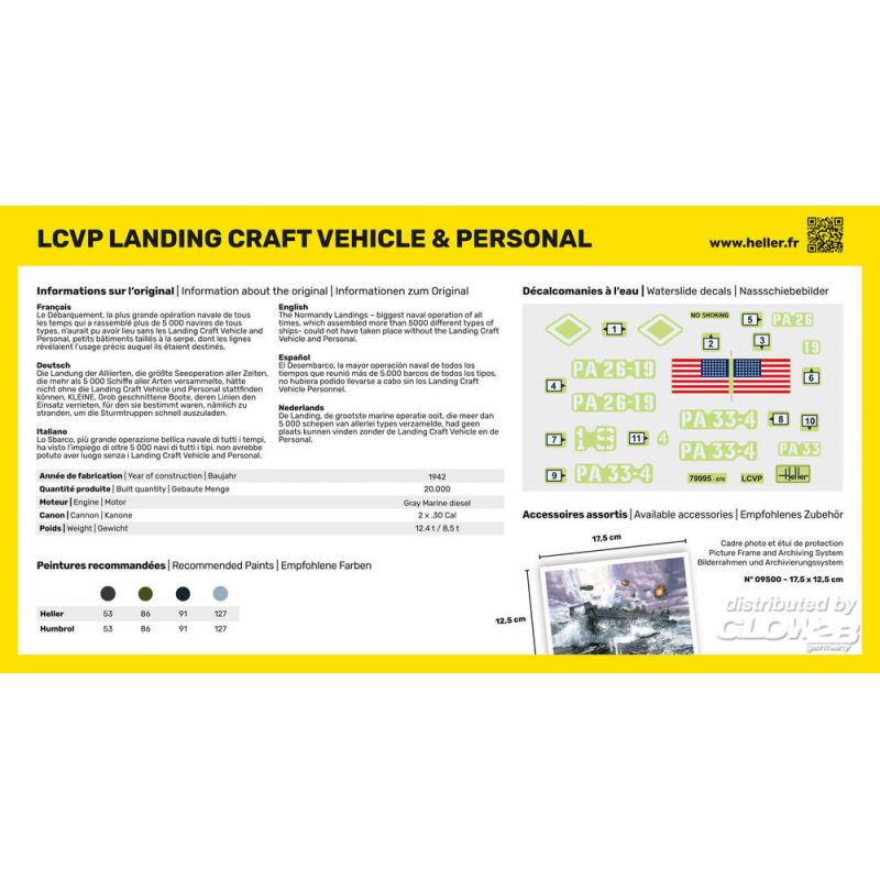 HELL79995 Lcvp Landing Craft Vehicle Personal 1:72