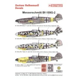 Messerschmitt Bf 109G-2 (4) Yellow 11 9/JG 52 Oblt Herman Graf 3/1943 Yellow 3+- 6/JG 5 Focke Wulf Fw Rudolf Muller Yellow 12 6/