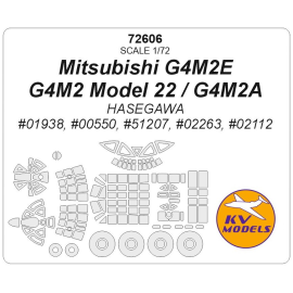 Mitsubishi G4M2E / G4M2 Model 22 / G4M2A + wheels masks 