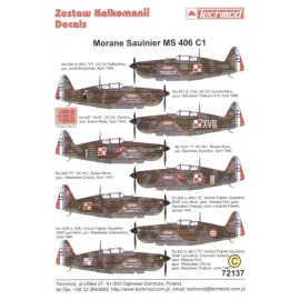 Morane Saulnier MS 406 C1 Armee d l′Air flown by Polish pilots 1940.(8) L980 GC 1/2 Josef Brzezinski L720 GC 1/2 S.Chalupa No 94