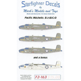 Decals Early Mitchells: North-American B-25B/C/D in the Pacific Recommended Kit 
