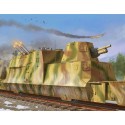 1/35 WWII German Army Kanonen & Flakwagen Armored Anti-Aircraft Railcar