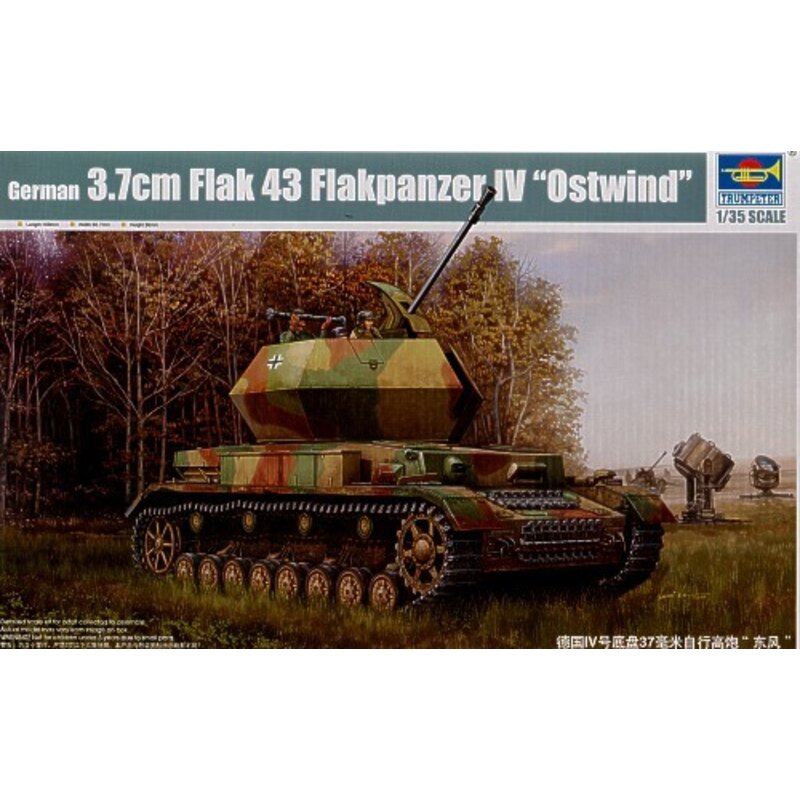 1/35 German 3.7cm Flak 43 Flakpanzer IV Ostwind Tank