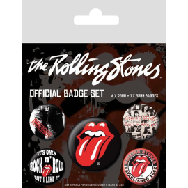 ROLLING STONES - Classic - Pack of 5 badges 