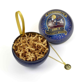 HARRY POTTER - Christmas Baubles Gift - Hogwarts Necklace 