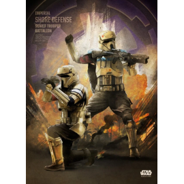 ROGUE ONE KEY FORCES - Magnetic Metal Poster 45x32 - Scarif Trooper 
