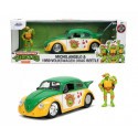 TEENAGE TURTLES - Michelangelo & 1959 Volkswagen Drag Beetle - 1:24 Figurine