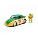 TEENAGE TURTLES - Michelangelo & 1959 Volkswagen Drag Beetle - 1:24 Figurines