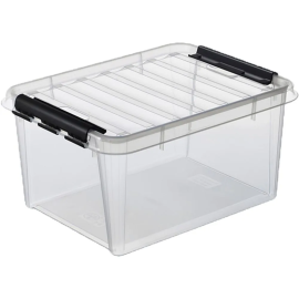 Storage box with lid, dim. 50 x 39 x 26 cm, 32 L, 1 piece 