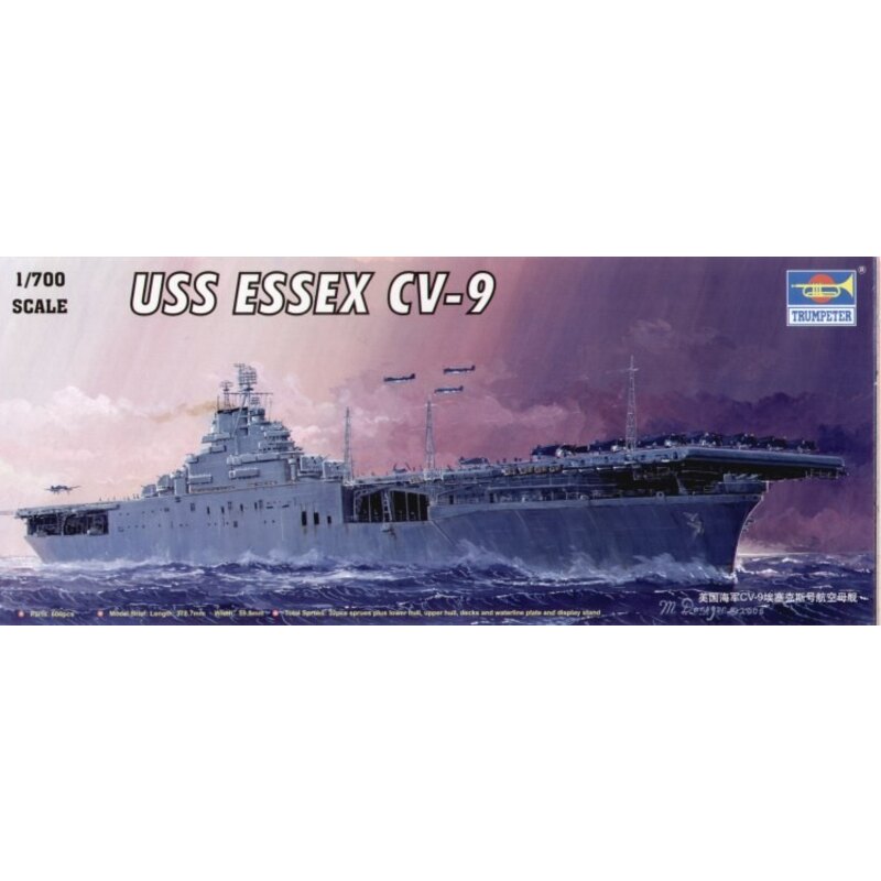 1/700 USS Essex CV9 Aircraft Carrier