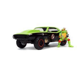 Teenage Mutant Ninja Turtles 1/24 Hollywood Rides 1967 Chevrolet Camaro with Raphael Figure 