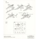 1/350 F/A18C Hornet Aircraft Set for USN Carriers (6/Bx)