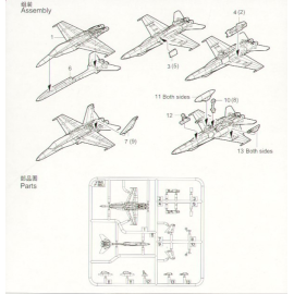 McDonnell Douglas F/A-18D Hornet Airplane model kit