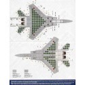 TB48153 Decals McDonnell Douglas F-15DJ JASDF Aggressor Pt 2 32-8085 in FS36375/FS36320 camouflage schemes covered by green squa