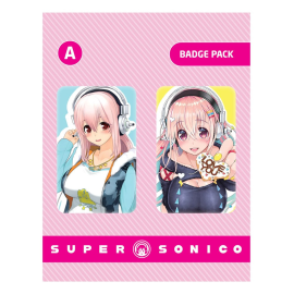 Super Sonico pack 2 pins Set A