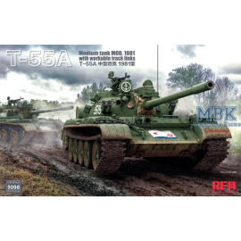 T-55A Medium Tank Mod.1981 w/workable track links Model kit