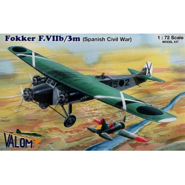 Fokker F.VIIb/3m. Decals Spanish Civil War. Republican and Nationalist Model kit